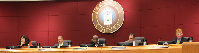 The Sarasota County Commission sits in session this week. Photo by Rachel Hackney