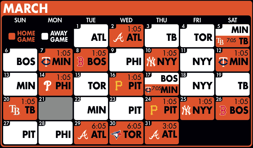 Orioles set schedule for 2016 Spring Training