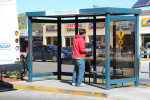Bus shelter closeup at Southgate Mall March 13 2013 RBH