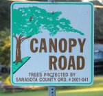 Canopy road sign Hibiscus Robinson Nov. 23 2015