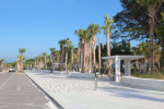 Siesta Key Beach promenade and concrete picnic shelters Oct 2015 RBH