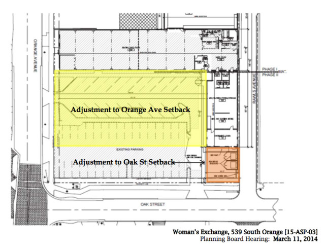 The Woman's Exchange submitted this site plan in its February 2015 application. Image courtesy City of Sarasota