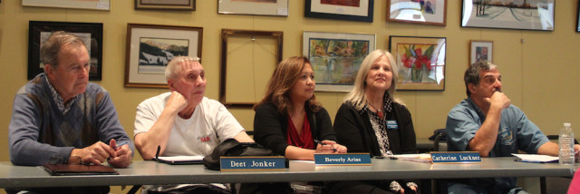 (From left) SKA board members Dan Lundy, Deet Jonker, Beverly Arias, Catherine Luckner and Michael Shay. Rachel Hackney photo
