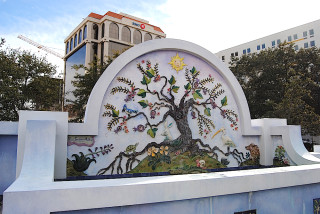 The fountain at Pineapple Park was designed by Goodhearted Matthews. File photo
