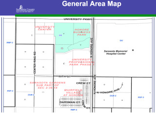 A graphic shows the general area where the new Whole Foods will be built. Image courtesy Sarasota County
