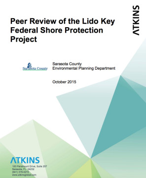 The cover of the Atkins report is dated October 2015. Image courtesy Sarasota County
