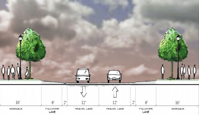 This schematic provides more details about Alternative Two. Image courtesy City of Sarasota