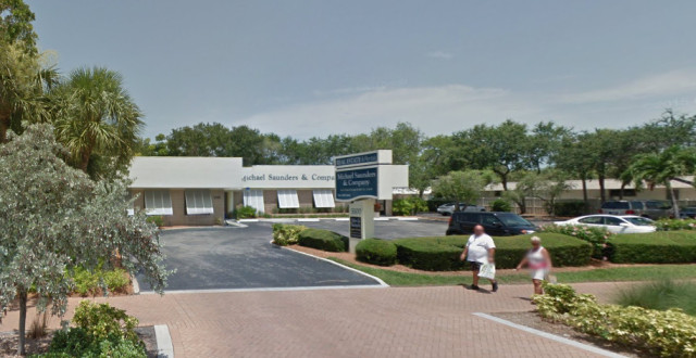 The Michael Saunders & Company real estate office is located on Ocean Boulevard next to Davidson Plaza. Image from Google Maps