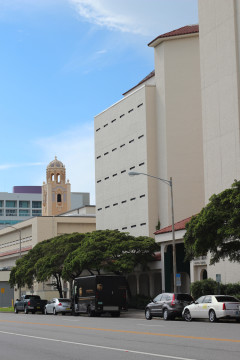 The county jail (right) is located on Ringling Boulevard in downtown Sarasota. File photo