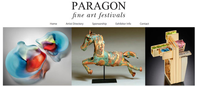 The Paragon Fine Art Festival website offers examples of works from show participants. Image from the website